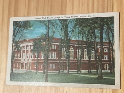 E C Kropp Co Presser Hall Hardin College for Young Women Mexico MO Postcard - Image 1