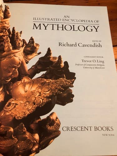 Illustrated Encyclopedia Of Mythology 1980 Hardcover - Thumbnail 2