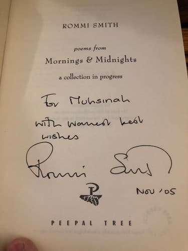 AUTOGRAPHED Poems From Mornings & Midnights / Rommi Smith - Thumbnail 3
