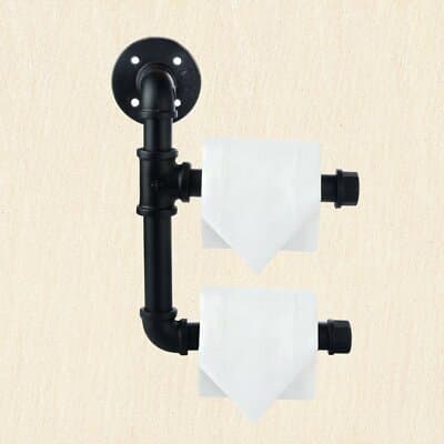 Industrial Toilet Paper Holders Industrial Iron Pipe Shelf/ Toilet Tissue Rol... - Thumbnail 6