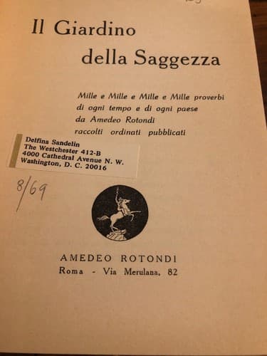 Saggezza di Roma Greece Massime sentenze aforismi proverbi Amedeo Rotondi 1960s - Thumbnail 4