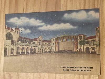 Aragon Ballroom Chicago Vintage Postcard 20,000 Sq Ft Dance Floor Mailed 4c - Image 1