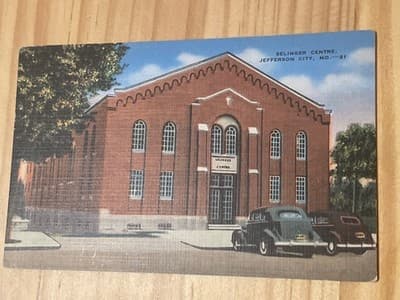 Selinger Centre Jefferson City MO Postcard Vintage Linen Cars Unposted 11431-N - Image 1