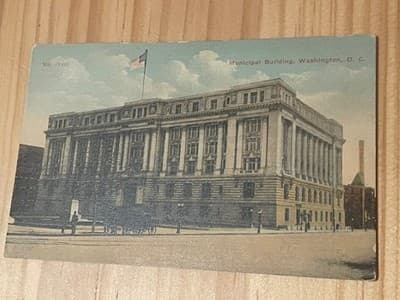 Municipal Building Washington DC Postcard A C Bosselman Co Divided Back Unused - Image 1