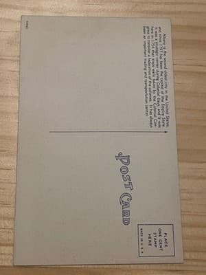 Governors Mansion Albany NY Postcard Unposted Linen Divided Back Vintage - Thumbnail 2