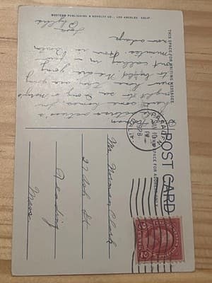 Buster Keaton Italian Villa Beverly Hills CA Postcard 857 Western Publ Used - Thumbnail 2