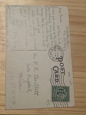 Colonial Hospital Rochester Minnesota Vintage Postcard 1943 Postmark Stamped - Thumbnail 2