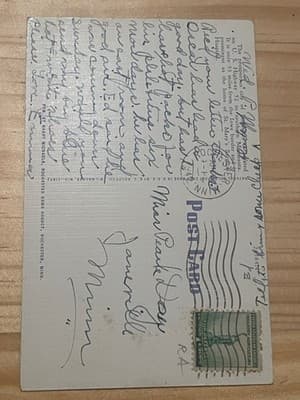 Saint Marys Hospital Rochester MN Linen Postcard Posted Handwritten Back Vintage - Thumbnail 2