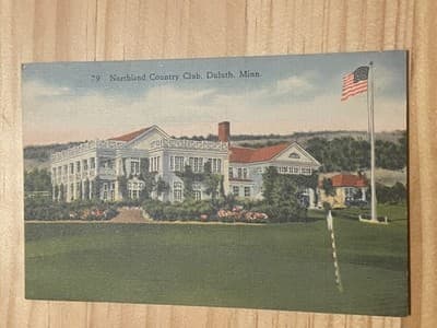Northland Country Club Duluth MN Postcard Linen Unposted Arrowhead 79 Unused - Image 1