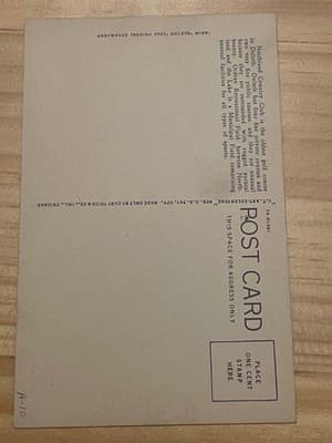 Northland Country Club Duluth MN Postcard Linen Unposted Arrowhead 79 Unused - Thumbnail 2