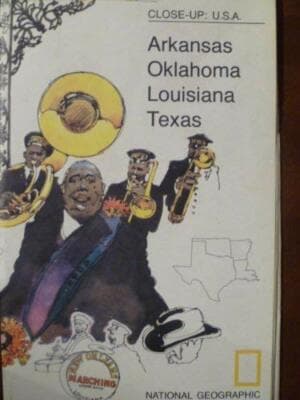 National Geographic South Central AR OK LA TX Regional Map Travel Planner - Image 1