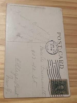 Albany State Capitol Postcard 1908 Postmarked Vintage New York NY Building - Thumbnail 2