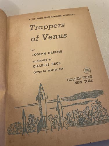 Trappers of Venus - A Dig Allen Space Explorer Adventure 1961 1st edition hardco - Thumbnail 3
