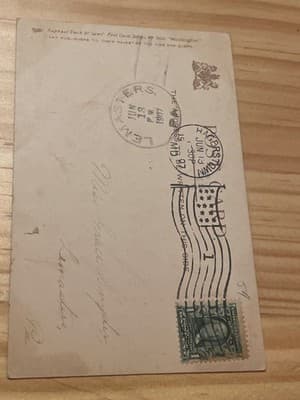 Raphael Tuck White House Postcard 1907 Washington DC Postmarked Handwritten - Thumbnail 2