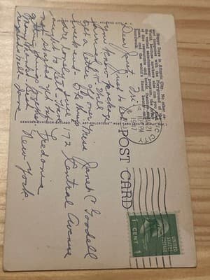 Curt Teich Atlantic City NJ Traymore Chalfont Haddon Hall Hotels Linen Postcard - Thumbnail 2