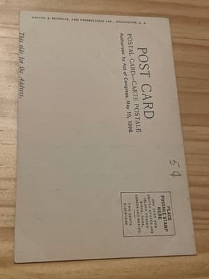 United States Treasury Washington DC Postcard Foster Reynolds Unposted B W - Thumbnail 2