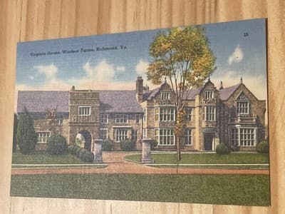 Virginia House Windsor Farms Richmond VA Postcard Color Unposted 25 Capitol News - Image 1