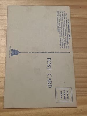Pan-American Building Washington DC Postcard Capitol Souvenir Linen Unposted - Thumbnail 2