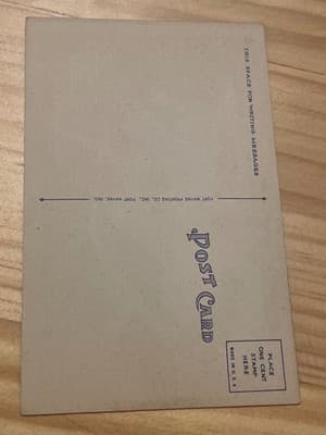 Victory Noll Mother House Novitiate Huntington IN Aerial Linen Postcard Unposted - Thumbnail 2