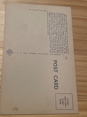 Old St Johns Church Richmond VA Postcard Vintage Linen Unposted Color Souvenir - Thumbnail 2