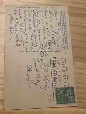 Barnes Hospital Group St Louis Missouri Postcard Vintage Mailed 1c Stamp Sep 21 - Thumbnail 2