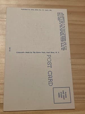 City Hall St Louis Missouri Postcard Atlas Sales Colorcraft Linen Unposted - Thumbnail 2