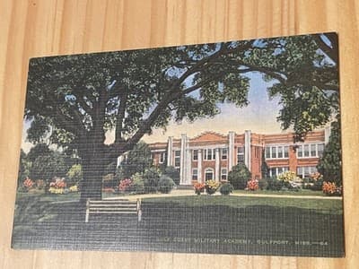 Gulf State Military Academy Gulfport MS Postcard C Kropp Co Linen 20084 Vintage - Image 1