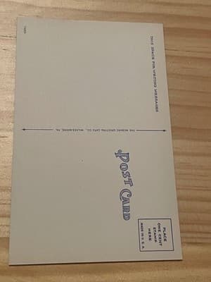 Union National Bank Mt Carmel PA Postcard Unposted Vintage Linen Bank Building - Thumbnail 2