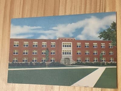 Memorial Hall Southwest Baptist College Bolivar MO Postcard Unposted Blair - Image 1