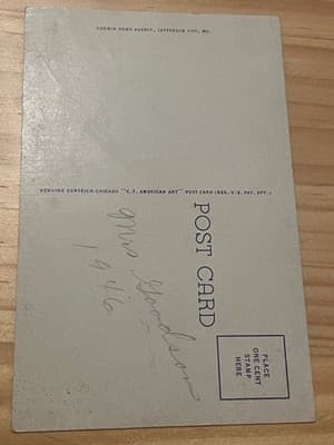Curteich Postcard Missouri State Office Building Jefferson City MO Color Unused - Thumbnail 2