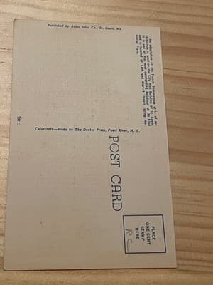 City Hall St Louis Missouri Postcard Dexter Press D-11 Colorcraft Unposted - Thumbnail 2