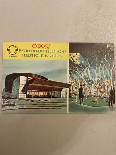 Expo 67 Telephone Pavilion Postcard - Image 1