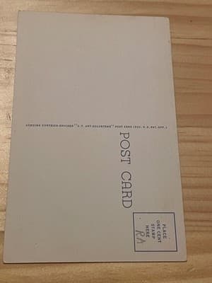 Curteich C.T. Art-Colortone Postcard Service Club Fort Leonard Wood Missouri - Thumbnail 2