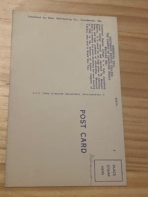 Memorial Hall Southwest Baptist College Bolivar MO Postcard Unposted Blair - Thumbnail 2