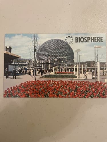 Vintage Biosphere Postcard - Montréal Expo 67 - Image 1