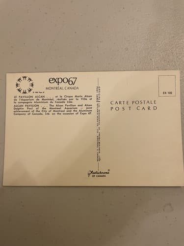 Expo 67 Montreal Canada Postcard Alcan pavilion - Thumbnail 2