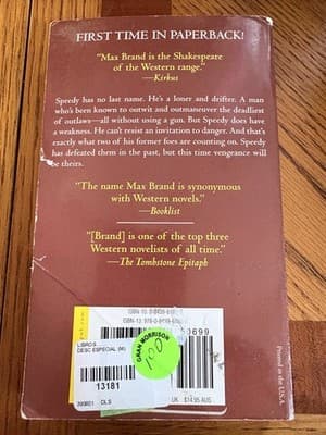Max Brand Outlaws From Afar Paperback Western Novel First Time in Paperback - Thumbnail 2
