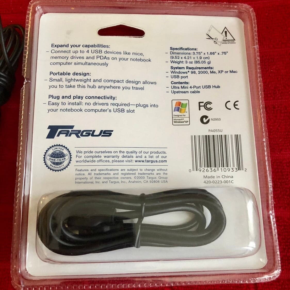 Usb 4 port hub & usb Dell mouse desk use - Thumbnail 3