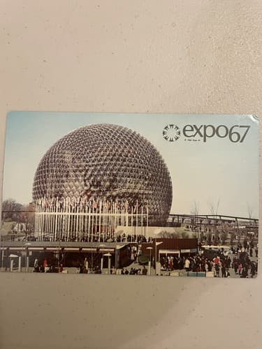 Expo 67 Montreal Canada Postcard USA pavilion United States - Image 1