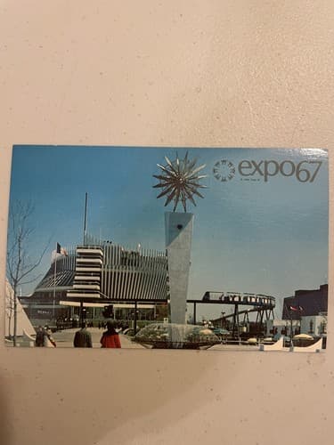 Expo 67 Montreal Canada Pavilion of France Postcard - Image 1