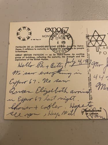 Expo 67 Montreal Canada Vintage 1967 Great Britain pavilion - Thumbnail 4
