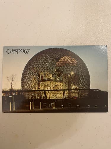 Montreal Canada Expo 67 Pavilion Of United States Chrome Postcard - Image 1