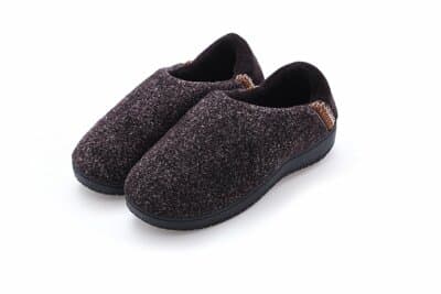HomyWolf Unisex Memory Foam Coral Fleece House Slippers Warm Soft Slippers 44/45 - Thumbnail 8
