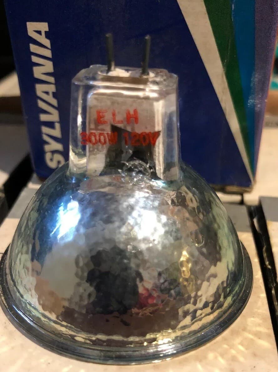 ELH Projector Projection Lamp Bulb-300W 120V AVG-35-HR SYLVANIA USA Vintage - Thumbnail 5