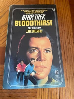 Star Trek Bloodthirst J M Dillard Paperback Sci-Fi Novel ISBN 0-671-70876-7 - Image 1