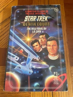 Star Trek Death Count L A Graf Paperback Pocket Books SciFi Novel 1989 Starfleet - Image 1
