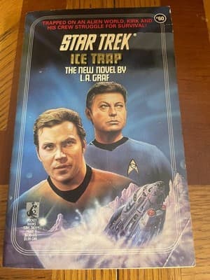 Star Trek Ice Trap L A Graf Paperback Novel ISBN 0-671-78068-9 Pocket Books - Image 1