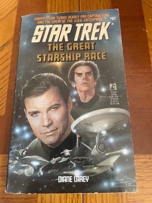Star Trek The Great Starship Race Diane Carey Paperback Pocket Sci Fi Novel - Image 1