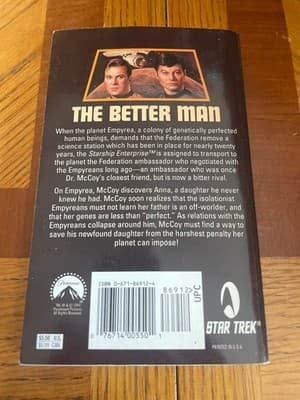 Star Trek The Better Man Howard Weinstein Paperback Sci Fi Novel 0-671-86912-4 - Thumbnail 2
