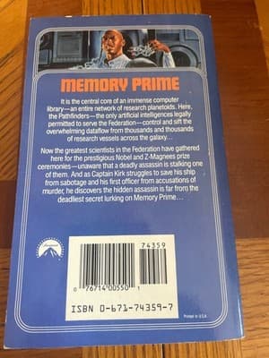 Star Trek Memory Prime Paperback Gar & Judith Reeves-Stevens Pocket Books ISBN - Thumbnail 2
